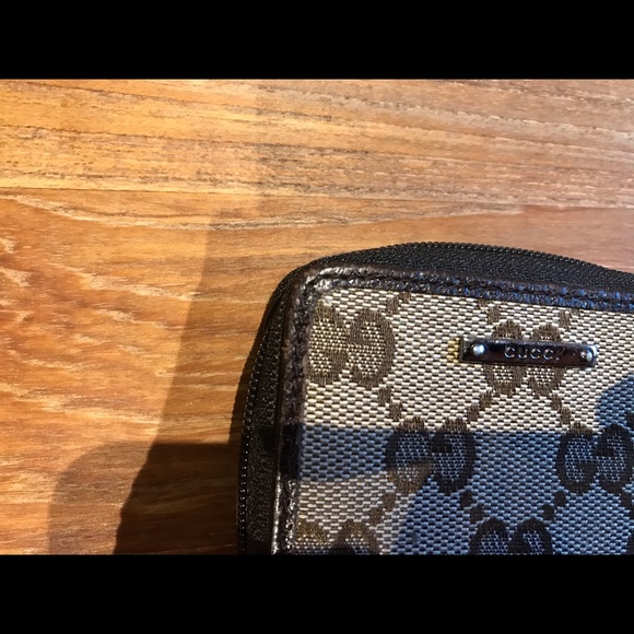 GUCCI coin case purse 115255 brown square zipper - Picture 11 of 11